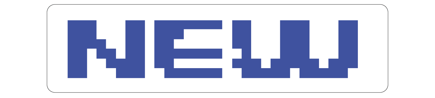 Image of the word NEW in blue, bold, capital letters